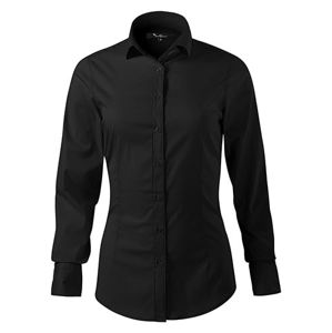 MALFINI Dámska košeľa s dlhým rukávom Dynamic - Čierna | L
