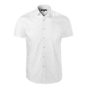 MALFINI Pánska košeľa s krátkym rukávom Flash - Biela | M