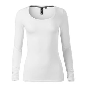 MALFINI Dámske tričko s dlhým rukávom Brave - Biela | XL