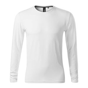 MALFINI Pánske tričko s dlhým rukávom Brave - Biela | XXXL