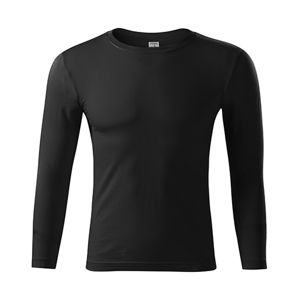 MALFINI Tričko s dlhým rukávom Progress LS - Čierna | XL