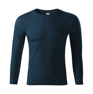 MALFINI Tričko s dlhým rukávom Progress LS - Námornícka modrá | XXL
