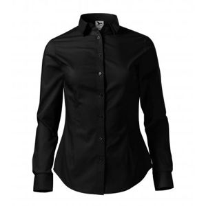 MALFINI Dámska košeľa s dlhým rukávom Style - Čierna | XXL