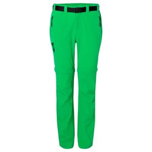 James & Nicholson Dámske outdoorové nohavice s odopínateľnými nohavicami JN1201 - Papraďová | S