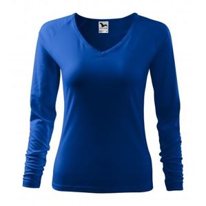 MALFINI Dámske tričko s dlhým rukávom Elegance - Kráľovská modrá | L