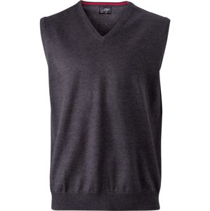 James & Nicholson Pánsky sveter bez rukávov JN657 - Antracitový melír | XL