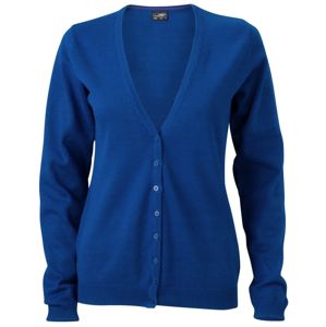 James & Nicholson Dámsky bavlnený sveter JN660 - Kráľovská modrá | XXL