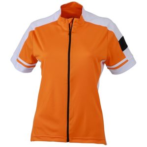 James & Nicholson Dámsky cyklistický dres JN453 - Oranžová | XXL