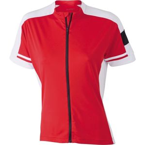 James & Nicholson Dámsky cyklistický dres JN453 - Červená | XL