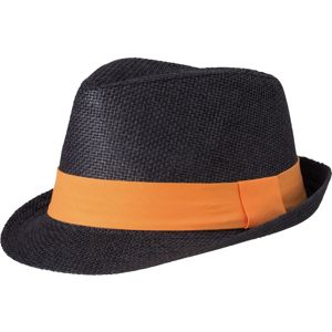 Myrtle Beach Letný klobúk MB6564 - Čierna / oranžová | L/XL