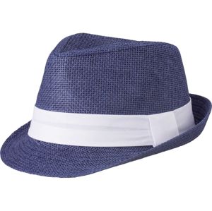 Myrtle Beach Letný klobúk MB6564 - Tmavomodrá / biela | S/M