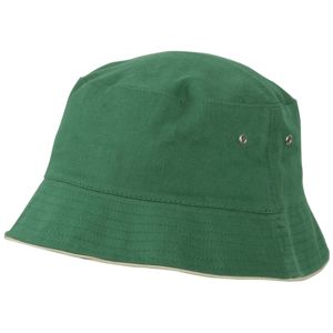 Myrtle Beach Detský klobúčik MB013 - Tmavozelená / béžová | 54 cm