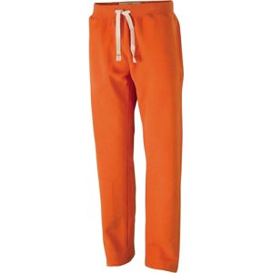 James & Nicholson Pánske športové tepláky JN945 - Tmavě oranžová | XL
