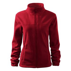 MALFINI Dámska fleecová mikina Jacket - Marlboro červená | L