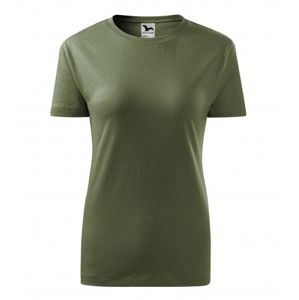 MALFINI Dámske tričko Basic - Khaki | XS