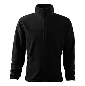MALFINI Pánska fleecová mikina Jacket - Čierna | M