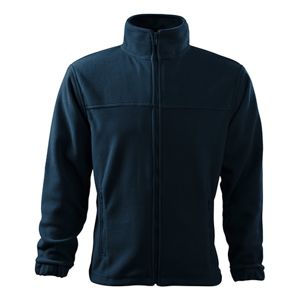 MALFINI Pánska fleecová mikina Jacket - Námornícka modrá | M
