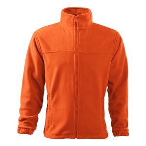 MALFINI Pánska fleecová mikina Jacket - Oranžová | M