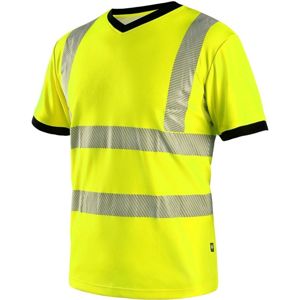 Canis Reflexné tričko CXS RIPON - Žltá / čierna | XL