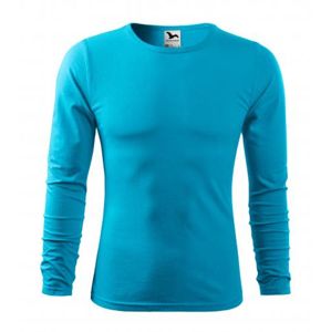 MALFINI Pánske tričko s dlhým rukávom Fit-T Long Sleeve - Tyrkysová | L