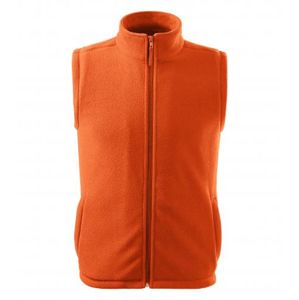 MALFINI Fleecová vesta Next - Oranžová | XXXL
