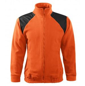 MALFINI Fleecová mikina Jacket Hi-Q - Oranžová | XXL