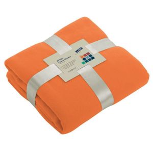James & Nicholson Fleecová deka 130x170 cm JN950 - Oranžová | 130 x 170 cm
