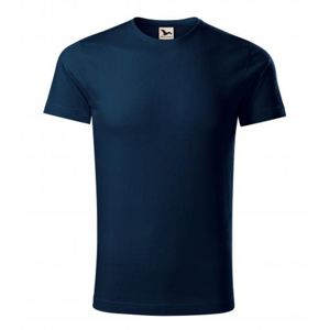 MALFINI Pánske tričko Origin - Námornícka modrá | S