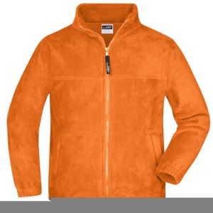 James & Nicholson Detská fleece mikina JN044k - Oranžová | L