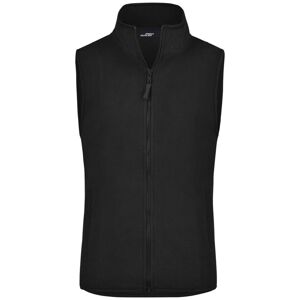 James & Nicholson Dámska fleecová vesta JN048 - Čierna | XL