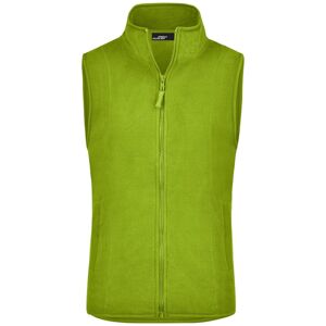 James & Nicholson Dámska fleecová vesta JN048 - Limetkovo zelená | S