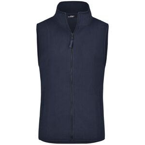 James & Nicholson Dámska fleecová vesta JN048 - Tmavomodrá | XL