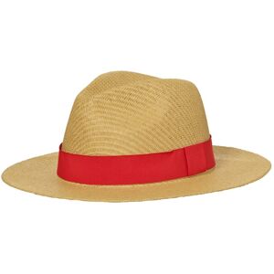 Myrtle Beach Okrúhly klobúk MB6599 - Slamová / červená | S/M