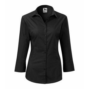 MALFINI Dámska košeľa s trojštvrťovým rukávom Style - Čierna | XXL