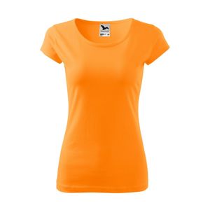MALFINI Dámske tričko Pure - Mandarínkovo oranžová | XS