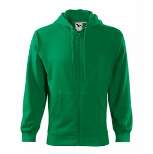 MALFINI Pánska mikina Trendy Zipper - Stredne zelená | XXXL
