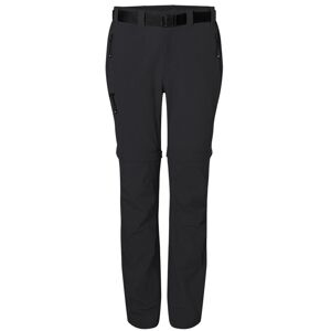 James & Nicholson Dámske outdoorové nohavice s odopínateľnými nohavicami JN1201 - Čierna | L