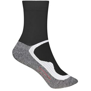 James & Nicholson Športové ponožky vysoké JN211 - Čierna / čierna | 35-38