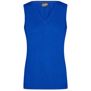 James & Nicholson Dámsky sveter bez rukávov JN656 - Kráľovská modrá | L
