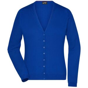 James & Nicholson Dámsky bavlnený sveter JN660 - Kráľovská modrá | S