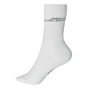 James & Nicholson Vysoké ponožky s biobavlnou 8032 - Biela | 35-38