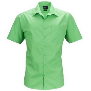 James & Nicholson Pánska košeľa s krátkym rukávom JN644 - Limetkovo zelená | L