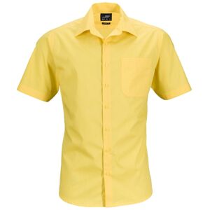 James & Nicholson Pánska košeľa s krátkym rukávom JN644 - Žltá | XL