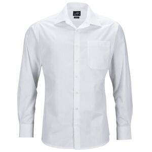 James & Nicholson Pánska košeľa s dlhým rukávom JN642 - Biela | XXXXL