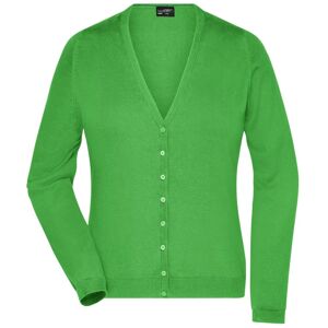 James & Nicholson Dámsky bavlnený sveter JN660 - Zelená | S