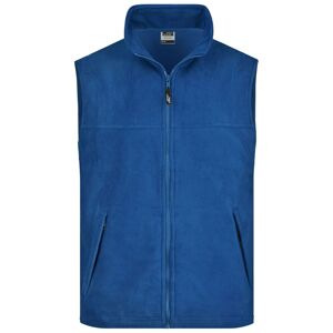 James & Nicholson Pánska fleecová vesta JN045 - Kráľovská modrá | XXXXL