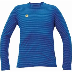 Cerva Antistatické tričko s dlhým rukávom NOYO ESD - Kráľovská modrá | XS