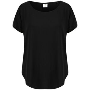 Tombo Dámske športové tričko so spustenými ramenami - Čierna | L