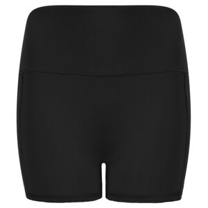 Tombo Dámske elastické športové šortky s vysokým pásom - Čierna | L/XL