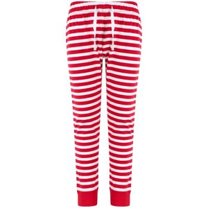 SF (Skinnifit) Detské pyžamové nohavice so vzorom - Červená / biela | 5-6 rokov
